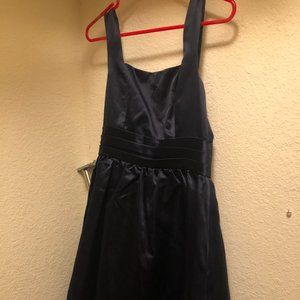 Navy Charlotte Russe Satin Party Dress
